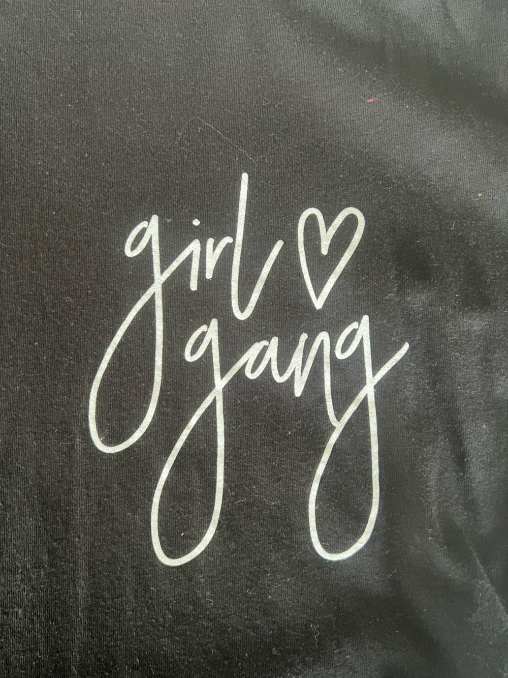 Girl Gang Tee (EUC)🍒 Black, Size Large